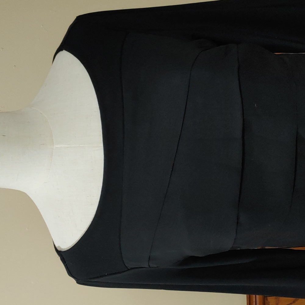 White House Black Market Sheer Tiered Front Dress S - Picture 2 of 14